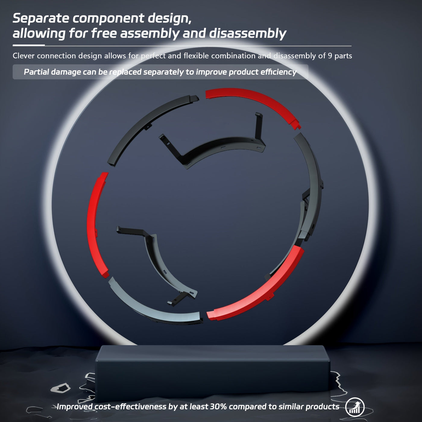 360° Rotating Dartboard Light Stand USB Powered-3