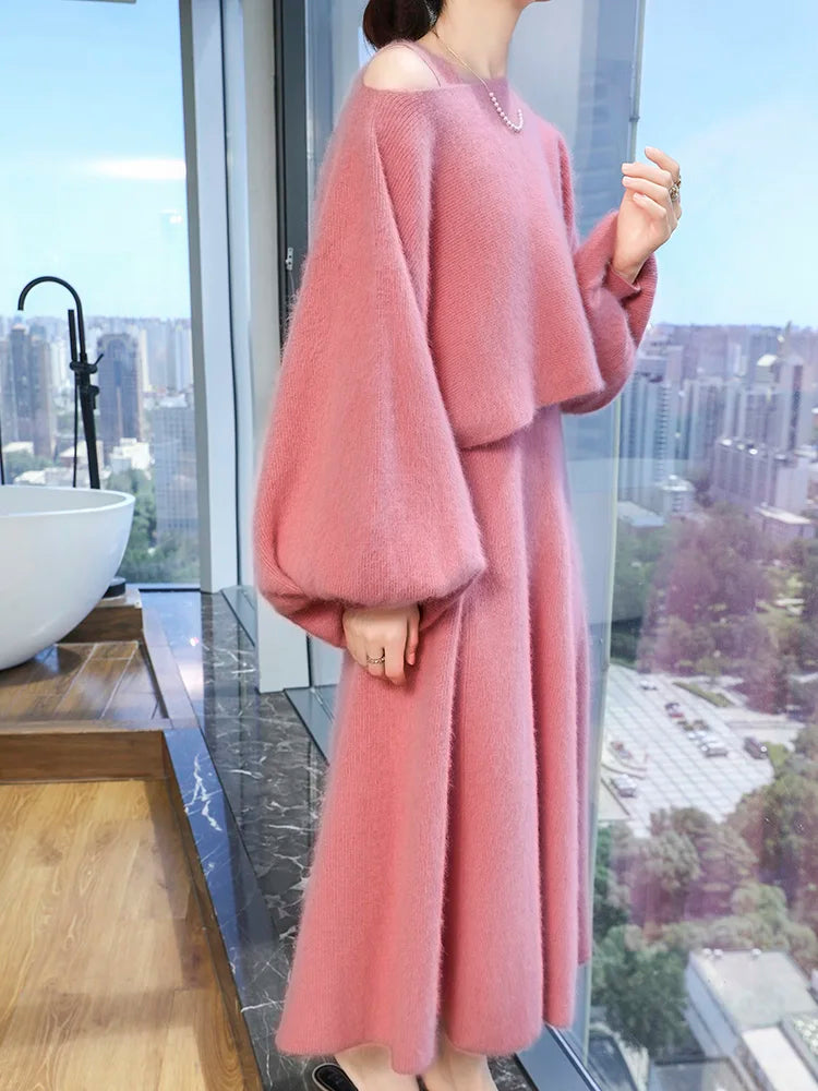 100% Mink Cashme Knit High Quality Sweater