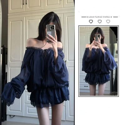 Spring Sexy Elegant Shirt Dress Women Casual