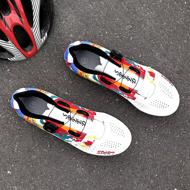 2023 MTB Cycling Shoes Men Mountain Footwear Racing Road Bicycle Flat Clit Sneaker Cleat Women Dirt Speed Route Bike Biking Spd