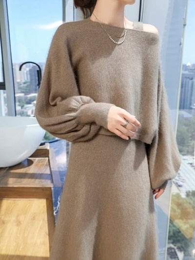 100% Mink Cashme Knit High Quality Sweater