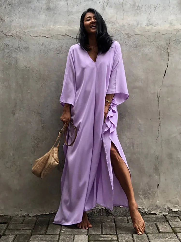 Boho Sexy Swimwear Cover Up Long Dress