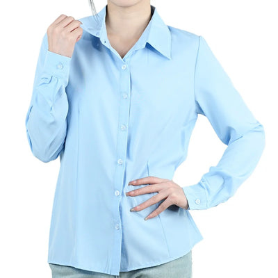 Office Women's White Black Blouse Spring