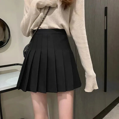 Women Spring New Fashion Pleated Skirt