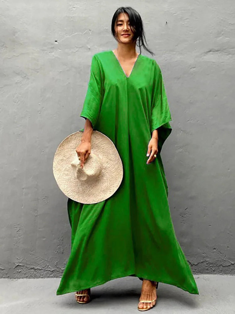 Boho Sexy Swimwear Cover Up Long Dress