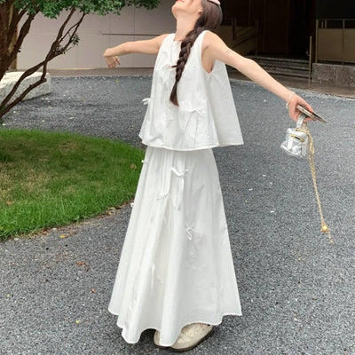 Women Bow Sweet Girls Summer Clothing