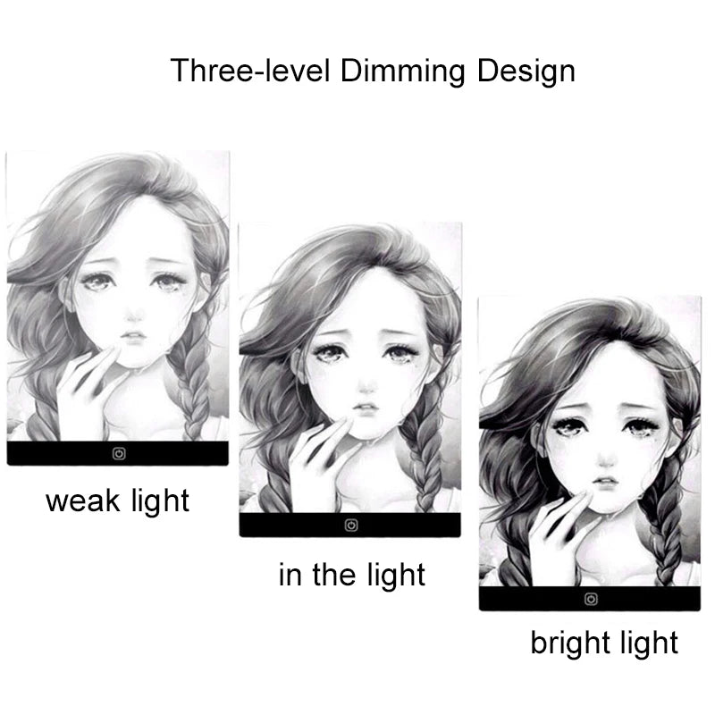 Dimmable LED Drawing Copy Pad - Adjustable Light Notepad for Kids - Perfect Animation Painting & Educational Gift