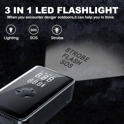 Car Battery Starter Kit with Air Compressor (7-in-1)-2