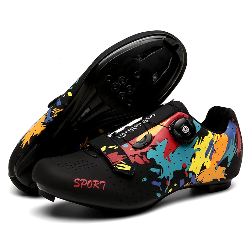 2023 MTB Cycling Shoes Men Mountain Footwear Racing Road Bicycle Flat Clit Sneaker Cleat Women Dirt Speed Route Bike Biking Spd