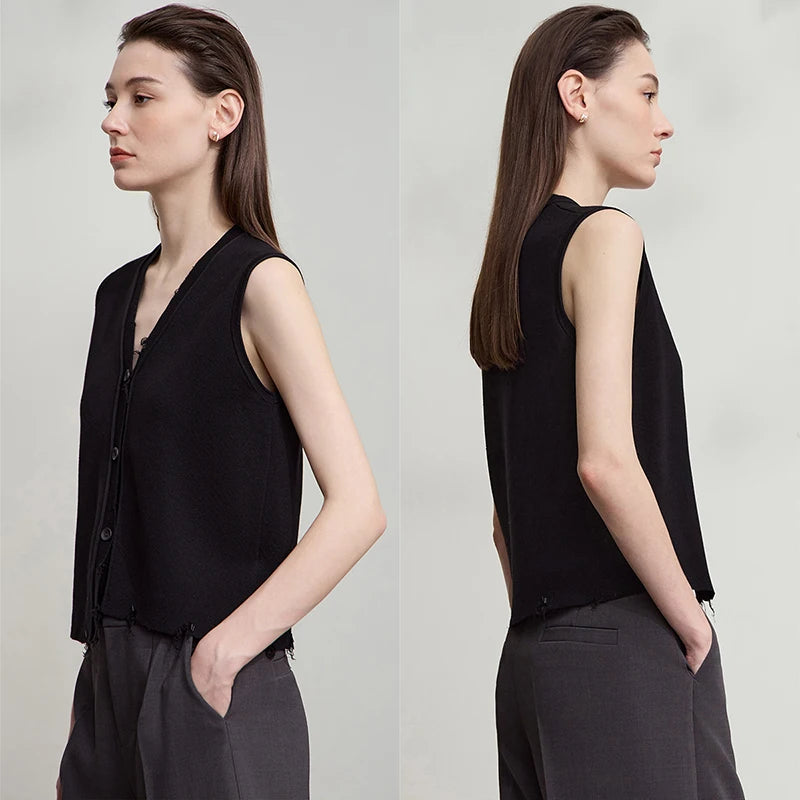 Solid Knitted O-Neck Loose Medium And Long Sweater