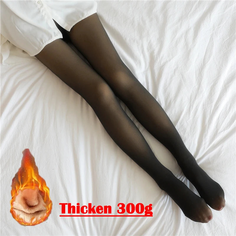 Woman Thermal Tights Sexy Translucent