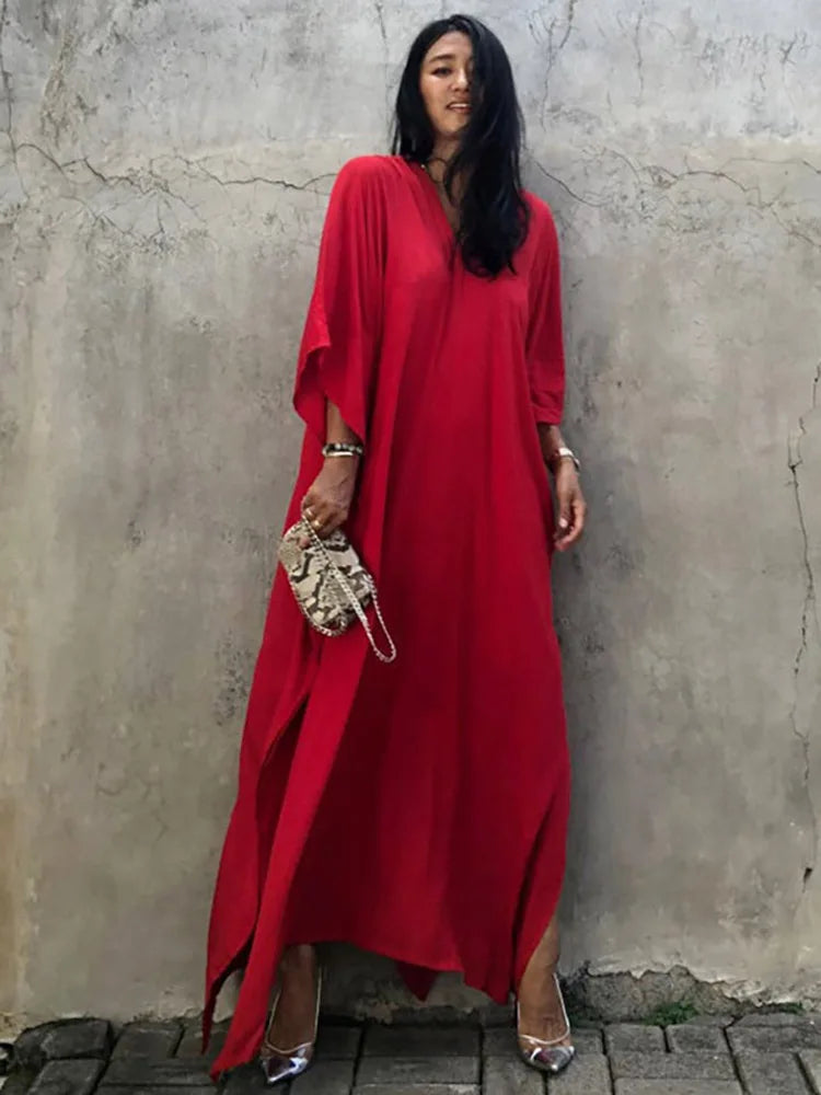 Boho Sexy Swimwear Cover Up Long Dress