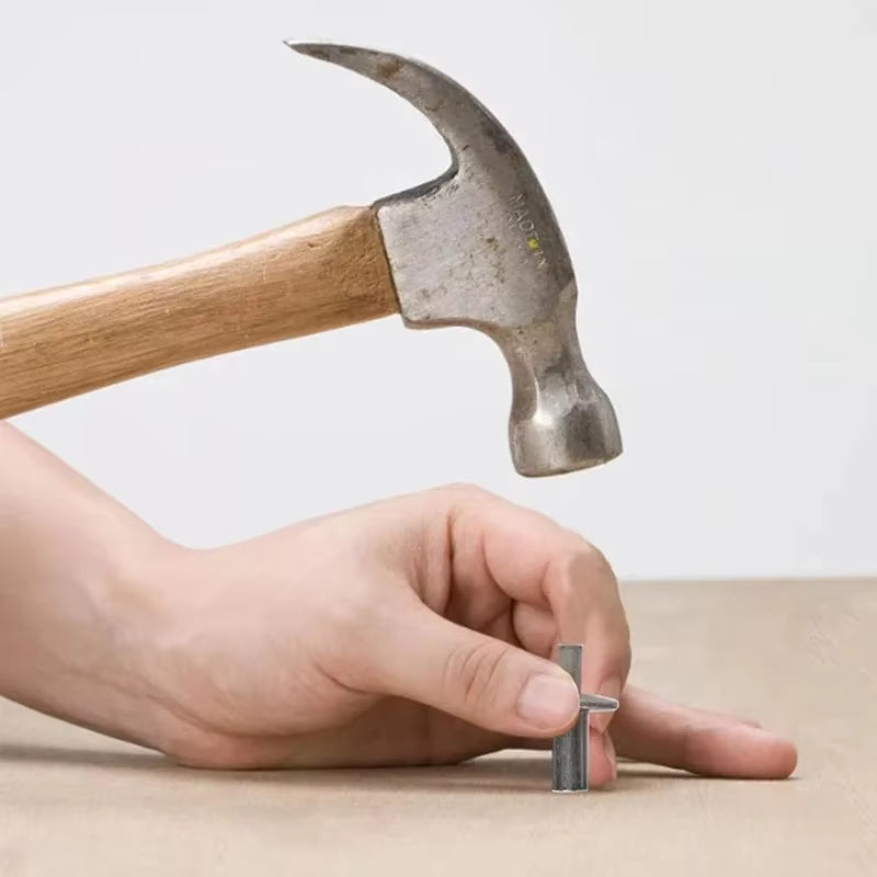 100X Professional Hammer Drive Expansion Rivets - Durable Aluminum Nail Heads for Efficient Fastening and Piercing