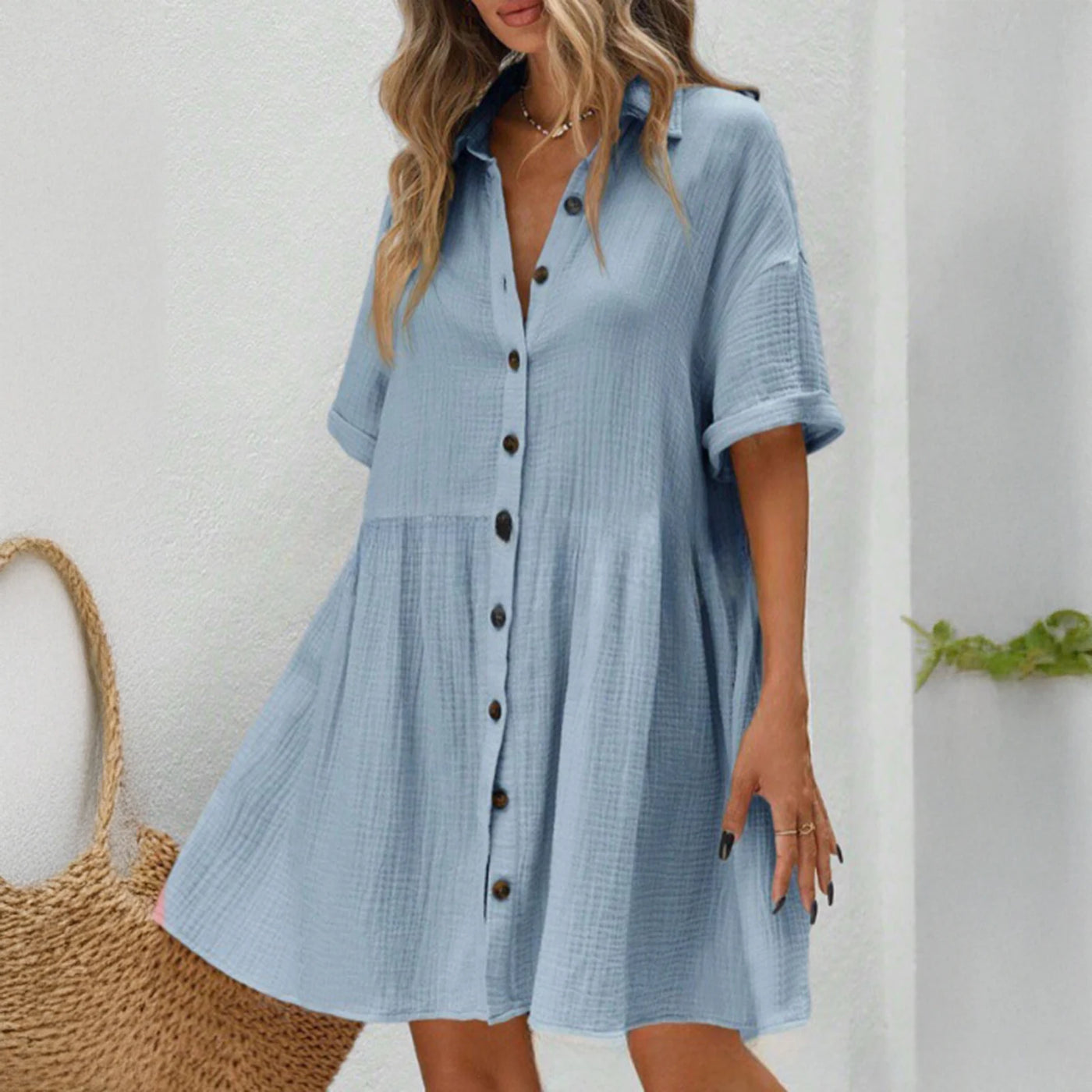 Loose Dresses European and American large-size