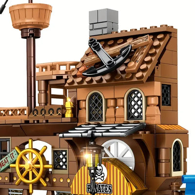 Pirate Island Fortress Building Blocks Set for Kids (675 pcs)-3