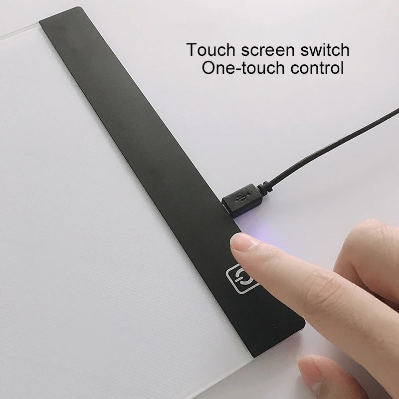 Dimmable LED Drawing Copy Pad - Adjustable Light Notepad for Kids - Perfect Animation Painting & Educational Gift