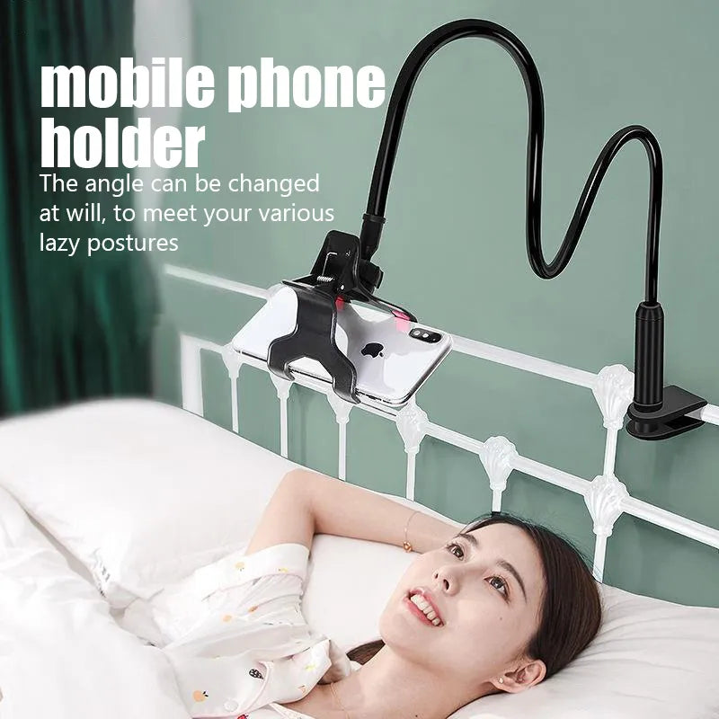 Adjustable Flexible  Phone Holder - Lazy Mount for Bed, Home & Desktop