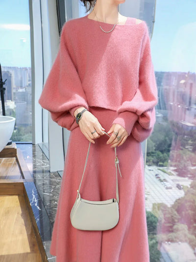 100% Mink Cashme Knit High Quality Sweater