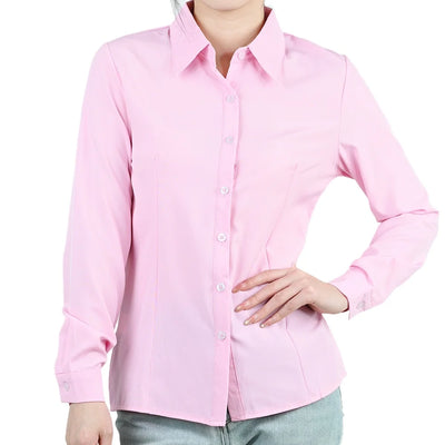 Office Women's White Black Blouse Spring