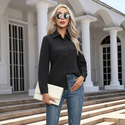 Business Shirts Office Lady Long Sleeve