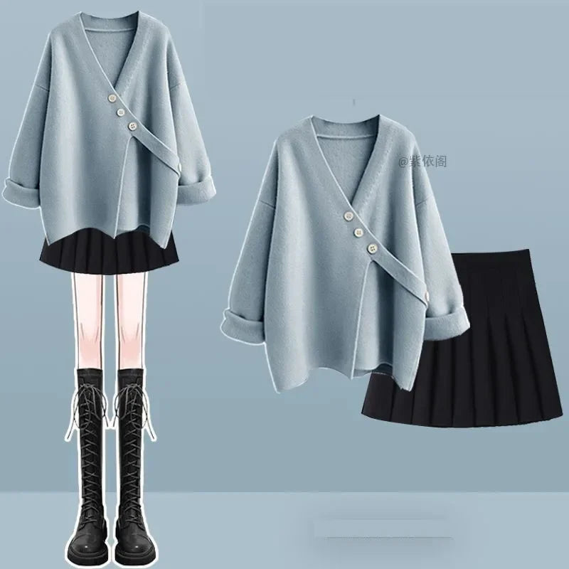 Women Spring New Fashion Pleated Skirt