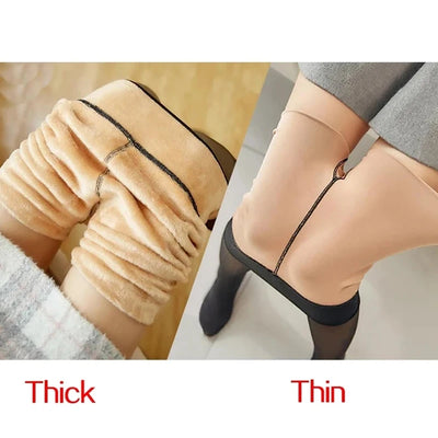 Woman Thermal Tights Sexy Translucent