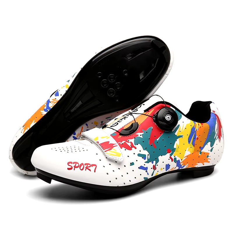 2023 MTB Cycling Shoes Men Mountain Footwear Racing Road Bicycle Flat Clit Sneaker Cleat Women Dirt Speed Route Bike Biking Spd