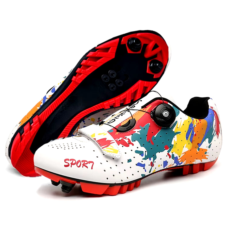 2023 MTB Cycling Shoes Men Mountain Footwear Racing Road Bicycle Flat Clit Sneaker Cleat Women Dirt Speed Route Bike Biking Spd